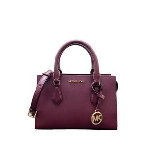 Michael Kors Sheila Small Faux Saffiano Leather Satchel w/TAG - One Size Oxblood